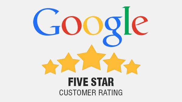 Google five star customer rating
